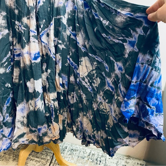 Fair trade Tie-Dye Maxi Bohemian Skirt - Picture 3 of 5